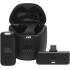 JBL Quantum Stream Wireless USB-C - Wearable Wireless Streaming Microphone for Crystal Clear Recordings, 24 Hours of Recording time, Plus Speed Charge, Included Windscreen for Noise Reduction - Black